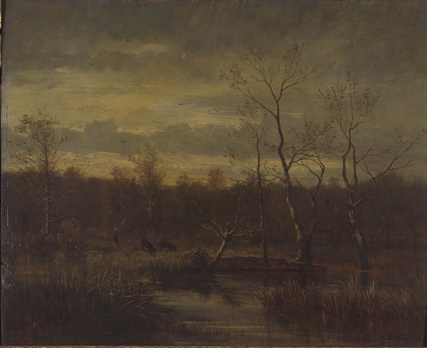 Un étang à Crémieu - Effet d'automne