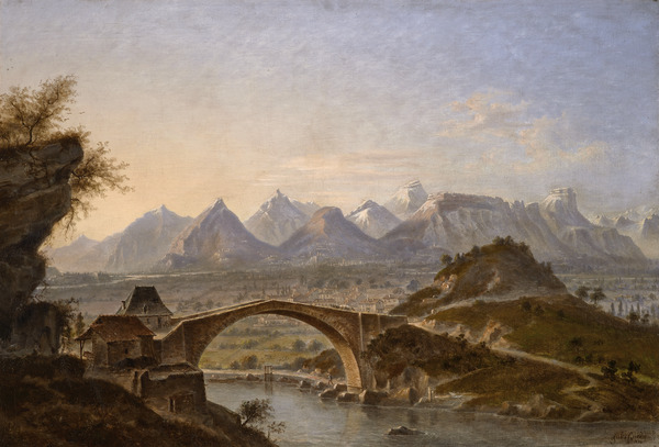 Vallée du Grésivaudan : vue prise du Pont-de-Claix
