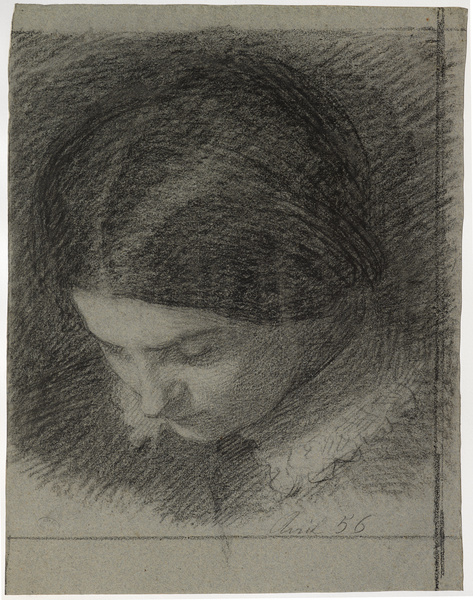 Portrait de Mlle Nathalie Fantin-Latour ; Tête de jeune fille penchée (Autre titre)