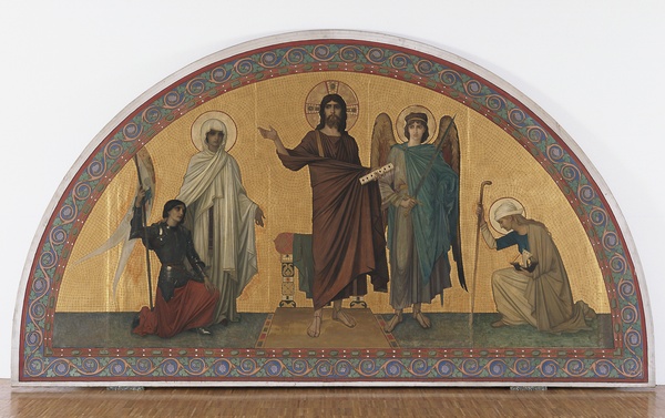 Projet de décoration de l'abside du Panthéon - Le Christ révélant à l'Ange de la France les destinées de sa patrie