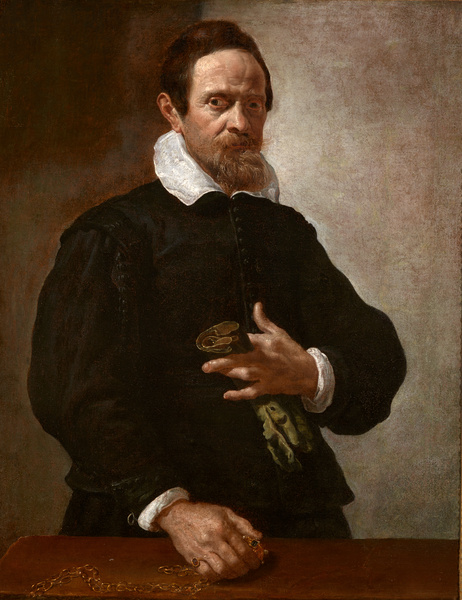 Portrait d'homme ; Portrait de joallier ou Homme au gant (Ancien titre)