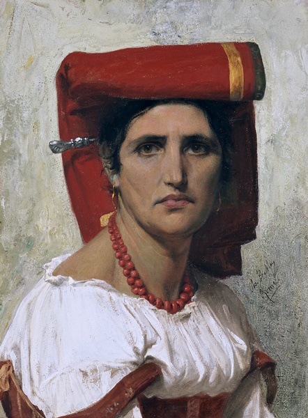 Paysanne italienne ; Tête d'italienne (Ancien titre)