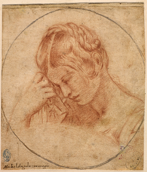 Portrait de femme (d'après Le Caravage)