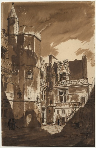 Cour de l'Hôtel de Cluny ; Cour de l'Hôtel de Cluny, à Paris (Ancien titre)