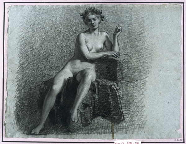 Beaux-Arts : étude de nu (Nymphe)