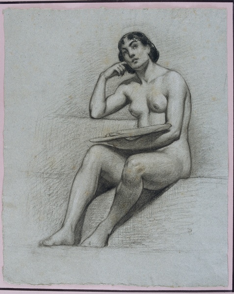 Vestibule, Peinture : étude de nu