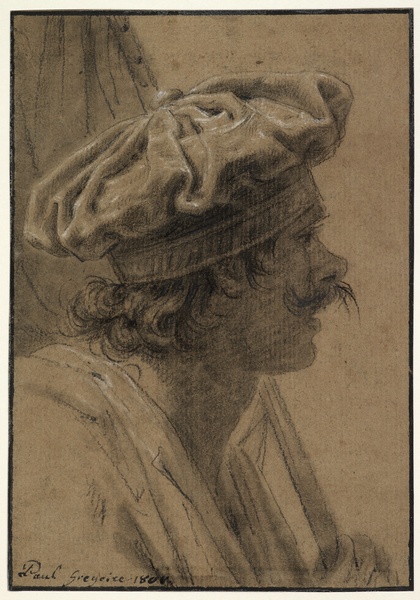 Tête d'homme ; Personnage au bonnet (Ancien titre)