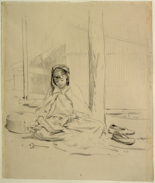 Cardeuse de laine arabe