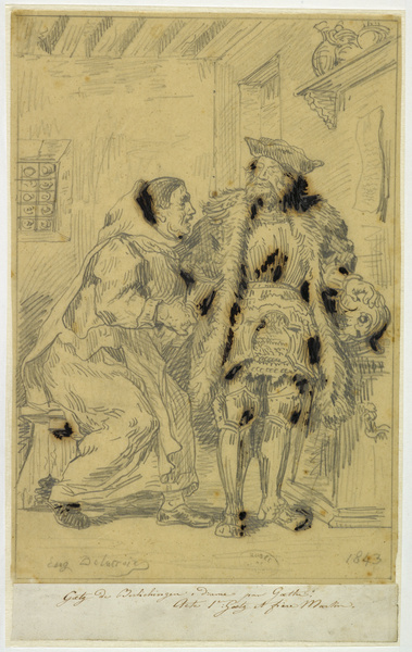 Goetz et frère Martin, d'après Delacroix