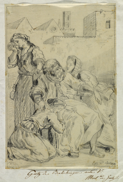 Mort de Goetz, d'après Delacroix