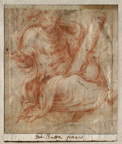 Saint Matthieu écrivant ; Homme assis à terre (Ancien titre)