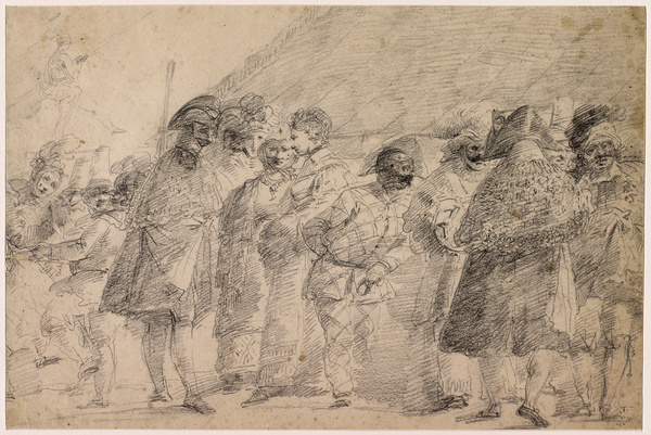 Scène de carnaval à Venise