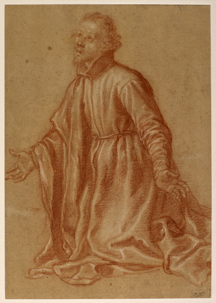 Etude d'homme agenouillé