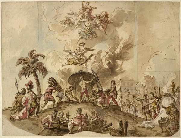 Le Martyre de saint Vitus dans un chaudron d'huile bouillante ; Martyr des Vitus ou Préparation d'un martyr par ébouillantement (Ancien titre)