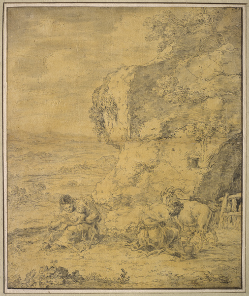 Jupiter et la chèvre d'Amalthée ; Scène pastorale (Ancien titre)
