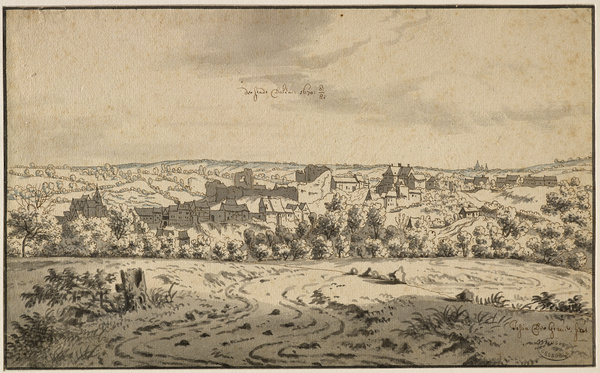 Vue de la ville de Dalhem ; Vue de ville (Ancien titre)