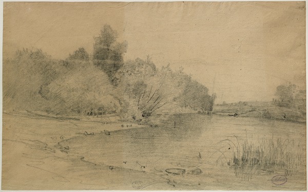 Bords de l'Oise ; Paysage avec étang (Ancien titre)