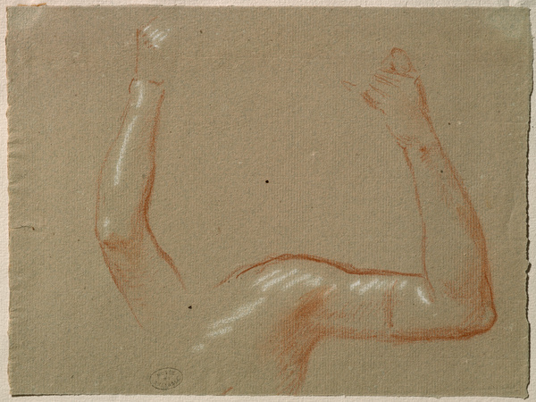 Etudes de bras ; Etude pour A Victor Hugo, 1889, lithographie, H.92 (Autre titre)