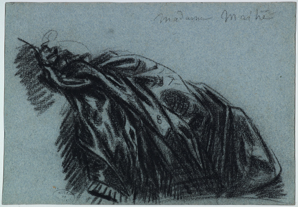 Etude de draperie pour le portrait de Madame Maître