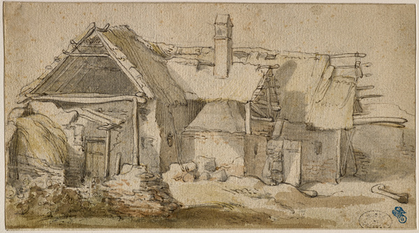 Vue d'une ferme ; Maison en ruine (Ancien titre)