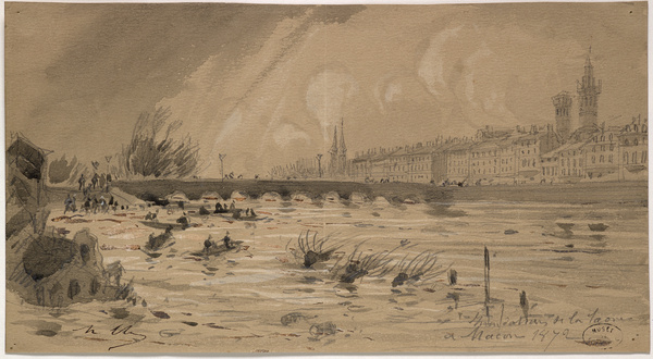 Inondation de la Saône à Mâcon