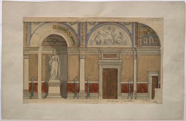 Projet de peinture décorative pour le vestibule du musée de Grenoble