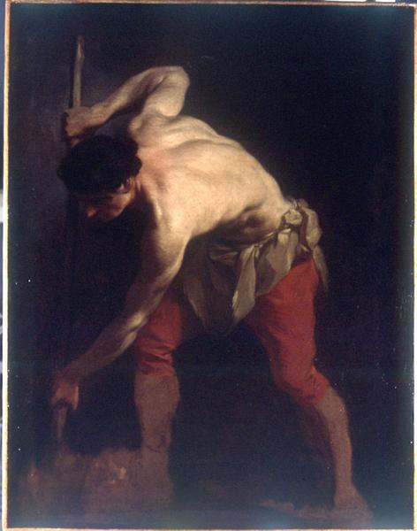 Etude pour le martyre de Saint Pierre