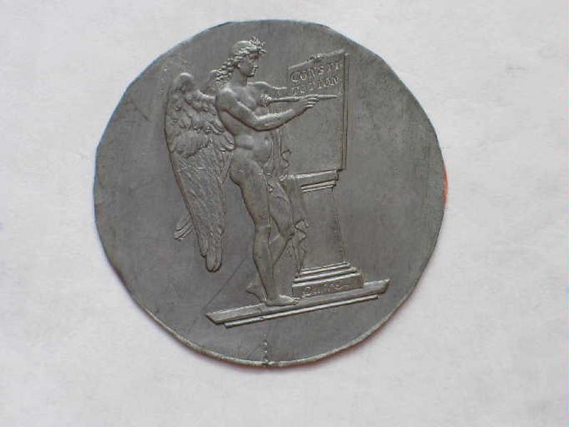 Le génie de la France gravant la Constitution