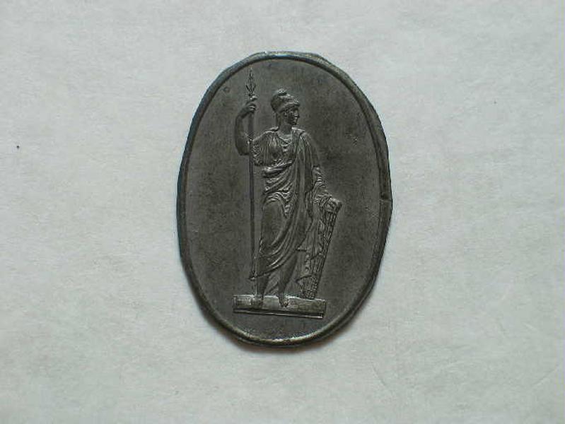 La Liberté debout tenant une pique