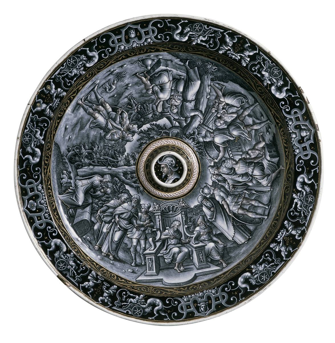 Moïse et Jethro ; Plateau d'aiguière