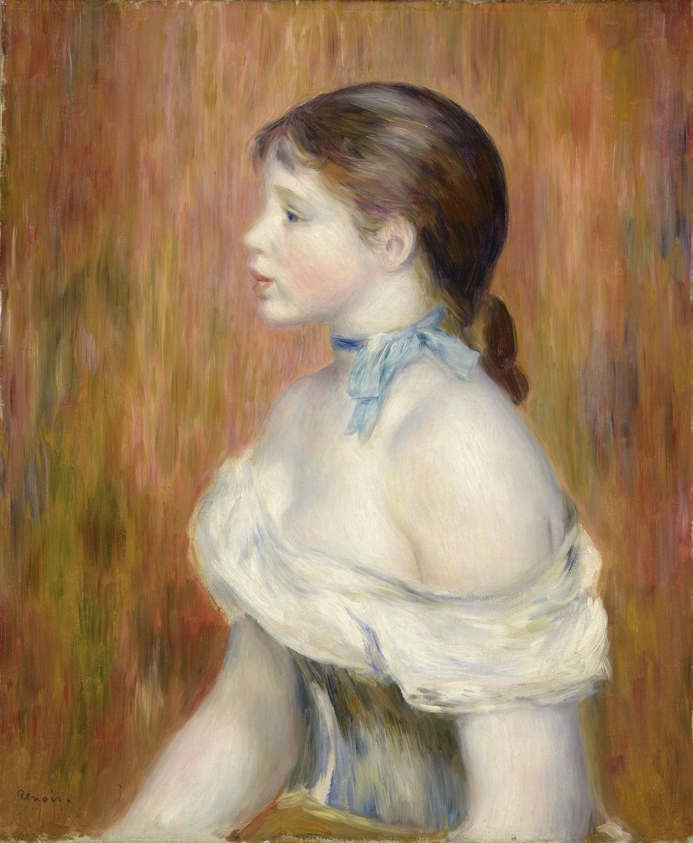 Jeune fille au ruban bleu