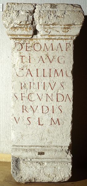 autel à Mars par un gladiateur