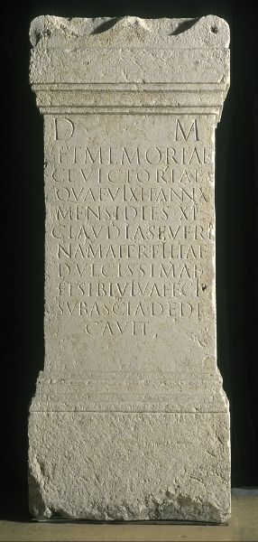 Epitaphe de Claudia Victoria