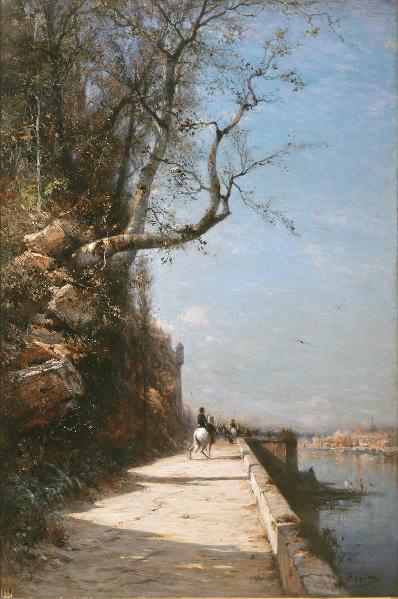 Une route dans les environs de Gênes