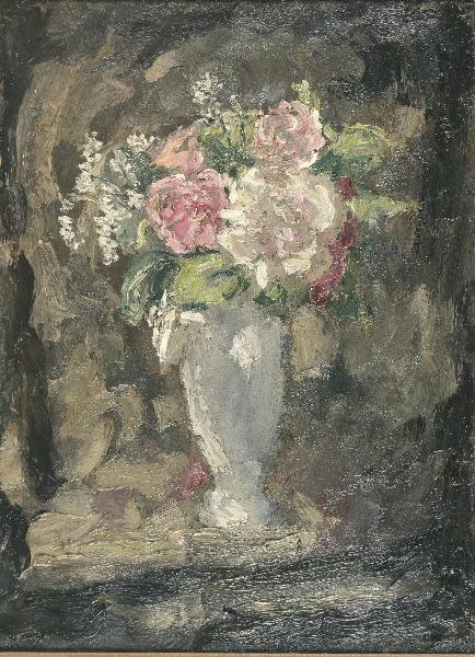 Bouquet rose ; Vase de fleurs