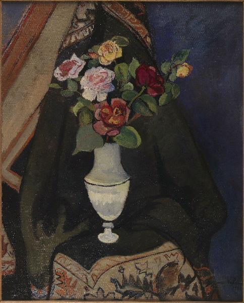 Bouquet de fleurs dans un vase Empire