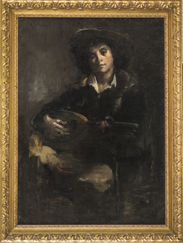 Jeune musicien à la mandoline