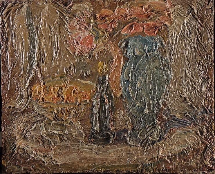 fleurs et bouteille