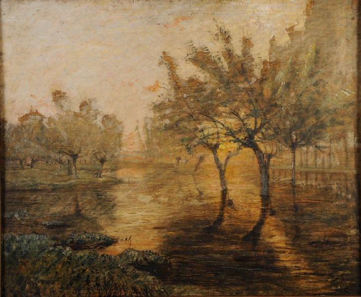 La Saulaie inondée au Richoud