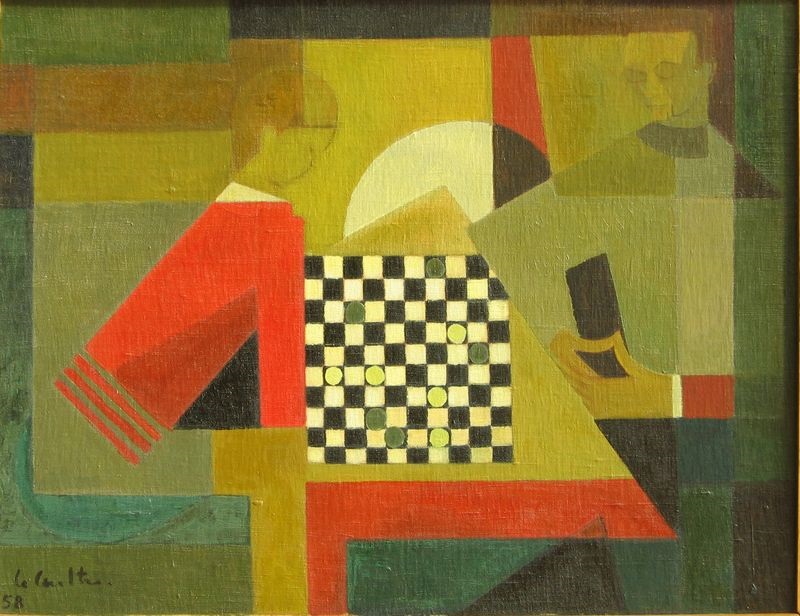 Joueurs de dames ; Partie de Dame