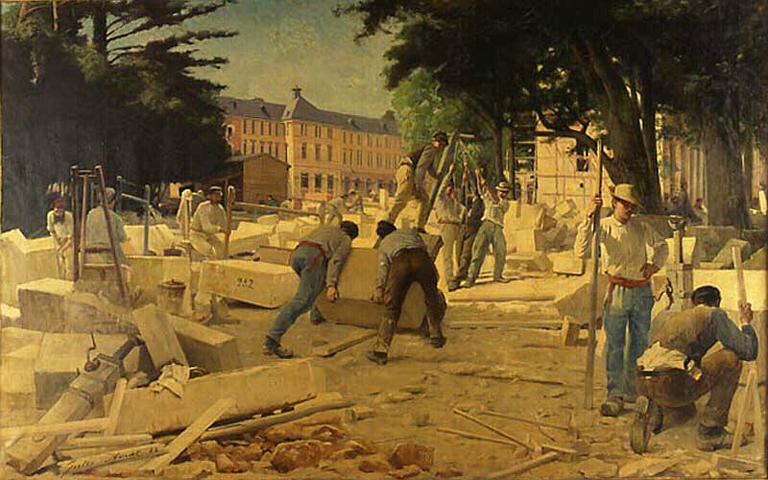 Le chantier du lycée Lakanal à Sceaux