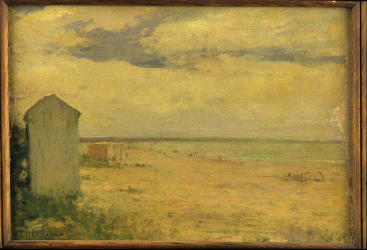 Vue d'une plage : Deauville