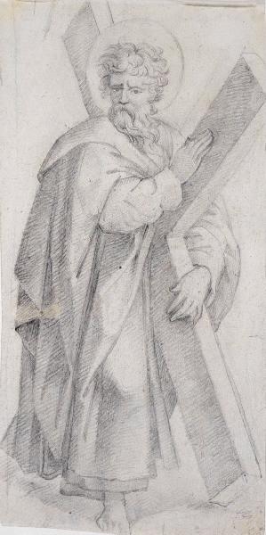 Copie d'après Saint André de Réattu (titre factice) ; Ancien titre : Saint André portant sa croix (Esquisse)