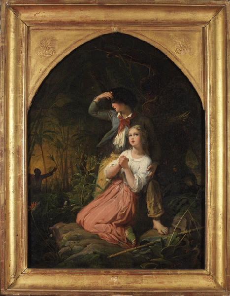 Paul et Virginie dans la forêt