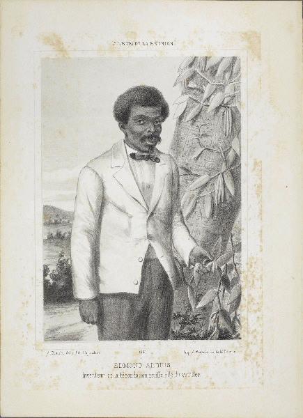 Edmond Albius : inventeur de la fécondation artificielle du vanillier ; Album de La Réunion
