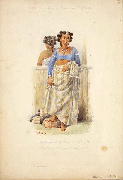 Malgache de la tribu des Betsimtsaraks (Ile de Madagascar - Afrique)