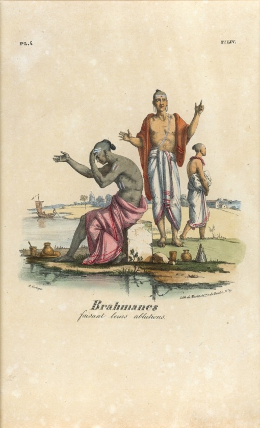 Brahmanes faisant leurs ablutions