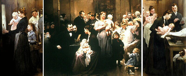 La Goutte de Lait de Belleville : la pesée