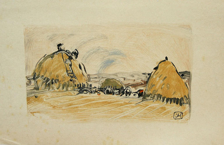 Les meules de paille [titre attribué]