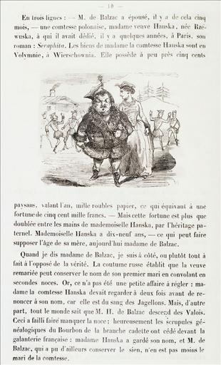 Le Mariage de Balzac, Le Livre des 400 auteurs, page 10 ; #Le Panthéon caricatural des écrivains célèbres, Le Livre des 400 auteurs, page 80